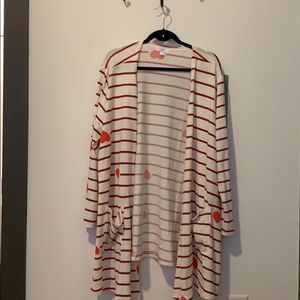 LulaRoe Valentine Hearts Caroline 2X